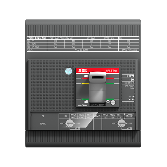 XT2S 160, TMA, In=160A, InN=100%, 4p (4X160A 50kA Termik Manyetik Şalter TMD)
