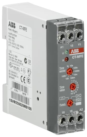 CT-MFE (6 Fonksiyonlu, 8 Zam Arl, 0.05 s-100 saat, 1A/K Kon, 24-48V DC , 24-240V AC)