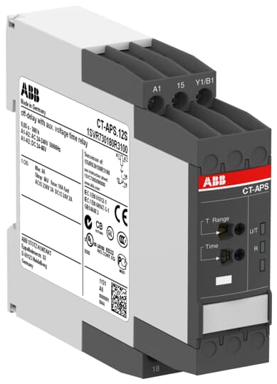 CT-APS.12S  (10 Zaman Aralığı, 0.05 s-300 saat, 1A/K Kontak, 24-48V DC, 24-240V AC)