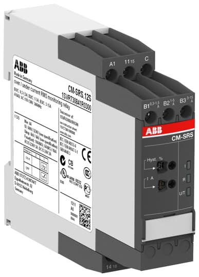 CM-SRS.11S  (Akım Kontrol Rölesi 1A/K Kontak, 3mA-1A   24-240V AC/DC)