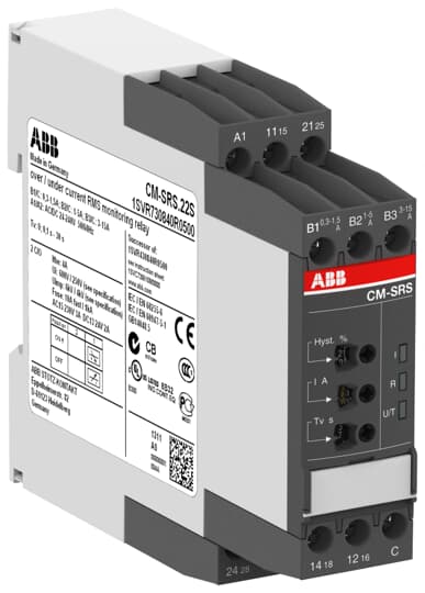 CM-SRS.21S   (Akım Kontrol Rölesi 2A/K Kontak, 3mA-1A        24-240V AC/DC)