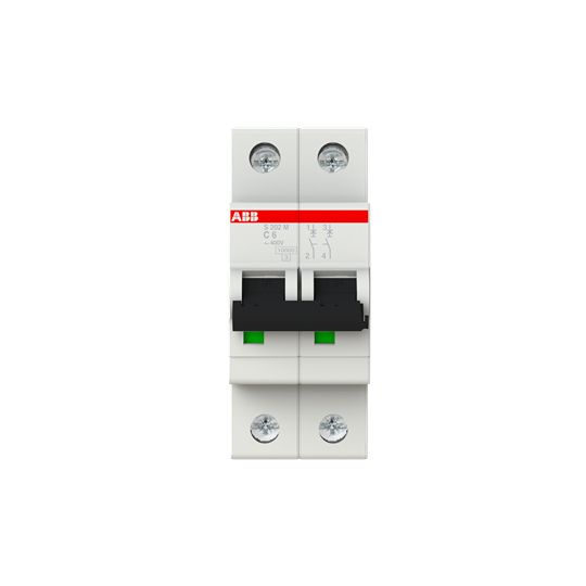 S202M-C6 (2X6A - 10kA - C Tipi Anahtarlı Otomatik Sigorta)