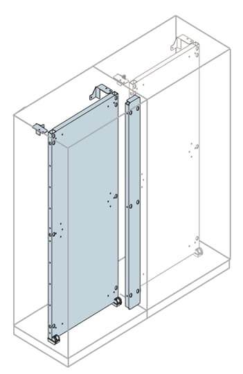 Galvanizli montaj plakası birleştirme kiti, 1800 (IS2 - Dikili Tip Modüler Pano İçin (IP65))
