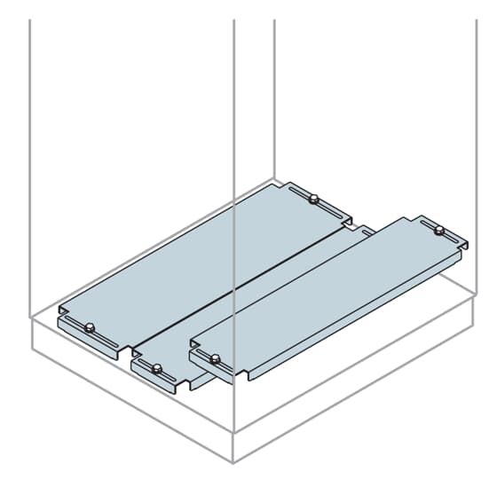 Kablo giriş Kapağı – parçalı tip, 1000X1000 (IS2 - Dikili Tip Modüler Pano İçin (IP65))