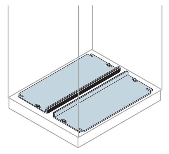 Kablo giriş Kapağı – hareketli tip, 400X1000 (IS2 - Dikili Tip Modüler Pano İçin (IP65))