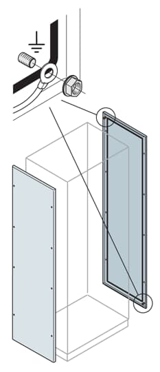 Yan kapaklar (2‘li set), 1800X400 (IS2 - Dikili Tip Modüler Pano İçin (IP65))