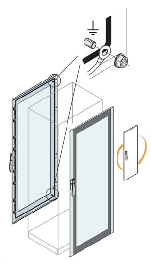 Cam Ön Kapı, 2200X1000 (IS2 - Dikili Tip Modüler Pano İçin (IP65))