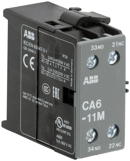 CA 6 - 11 M (B6-B7/10 için1N/A+1N/K Yardımcı Kontak)